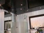 Badezimmer, Hochglanz schwarz