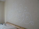 3D-Element über einem Bett